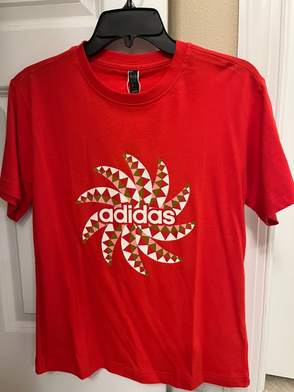 adidas + Farm Rio Red Graphic Spiral Logo Tee